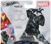 Hot Wheels Disney 100 Black Panther Character Car  1:64 Scale Collectible Toy Car  Marvel Black Panther