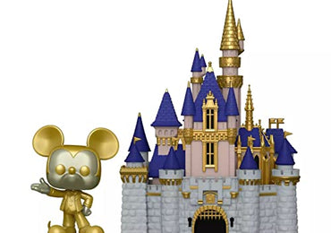 Funko POP! Town: Walt Disney World 50th Anniversary - Cinderella Castle and Gold Mickey Mouse #26