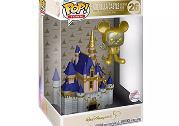 Funko POP! Town: Walt Disney World 50th Anniversary - Cinderella Castle and Gold Mickey Mouse #26